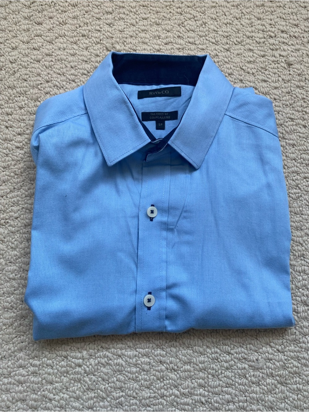 RW&Co Light Blue Men's Long Sleeve DressShirt